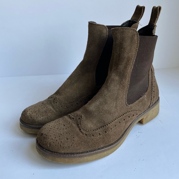 Giada Donna suede leather chelsea boots pull on oxford wingtip